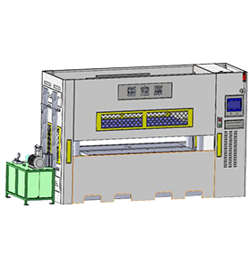 单层冷热压成型机